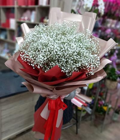 Букет цветов из: Гипсофила в Васильевское