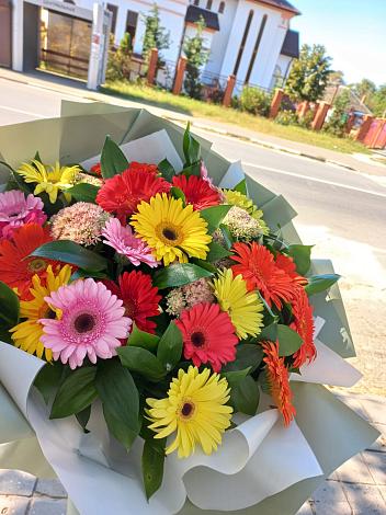 Букет цветов из: Герберы в Васильевское
